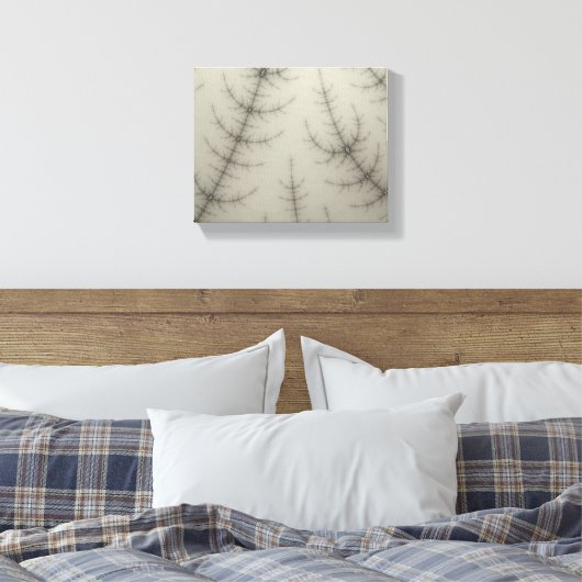 Winter Trees Fractal Canvas Afdruk (Insitu (Slaapkamer))