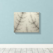 Winter Trees Fractal Canvas Afdruk (Insitu (Houten vloer))