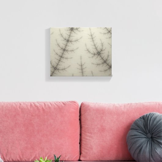 Winter Trees Fractal Canvas Afdruk (Insitu (Woonkamer))