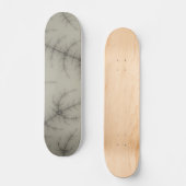Winter Trees Fractal Persoonlijk Skateboard (Voorkant)