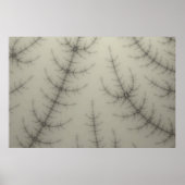 Winter Trees Fractal Poster (Voorkant)