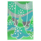 Winter Trees Groene cadeautas medium (Achterkant)