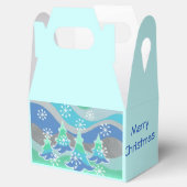 Winter Trees gunnen Merry kerstbox Bedankdoosjes (Geopend)