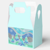 Winter Trees-gunstbox Bedankdoosjes (Geopend)