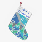 Winter Trees Merry kerstmis Kleine Kerstsok (Voorkant (Hangend))