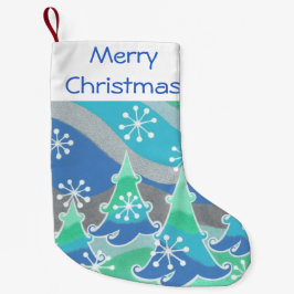 Winter Trees Merry kerstmis Kleine Kerstsok