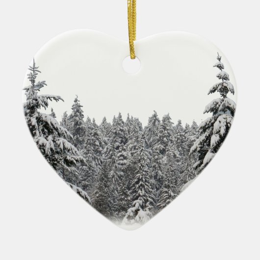 Winter Trees Ornament Personalized Winter Decor (Voorkant)