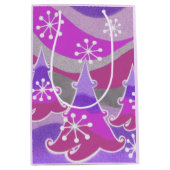 Winter Trees Paarse cadeautas medium (Voorkant)