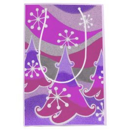 Winter Trees Paarse cadeautas medium