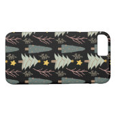 Winter Trees Pattern Bossen Fun Modern Case-Mate iPhone Case (Achterkant (Horizontaal))
