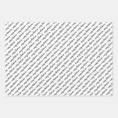 Winter Trees Red Black White Snow Wrapping Paper S (Voorkant 3)