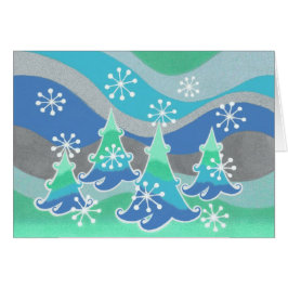 Winter Trees 'Seizoensroet'-kaart