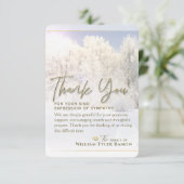 Winter Trees Sympathie Bedankt 3,5 x 5 Kaart (Staand voorkant)