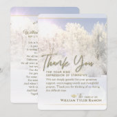 Winter Trees Sympathie Bedankt 5 x 7 Kaart (Voorkant / Achterkant)