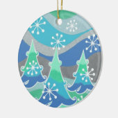 Winter Trees Text ornament round (Links)