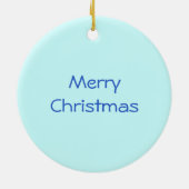 Winter Trees Text ornament round (Achterkant)