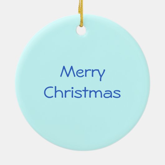 Winter Trees Text ornament round (Achterkant)