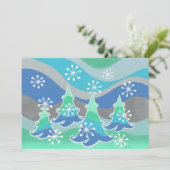 Winter Trees-uitnodiging Kaart (Staand voorkant)