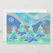 Winter Trees-uitnodiging Kaart (Voorkant)