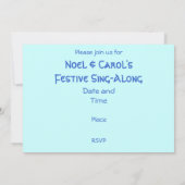 Winter Trees-uitnodiging Kaart (Achterkant)