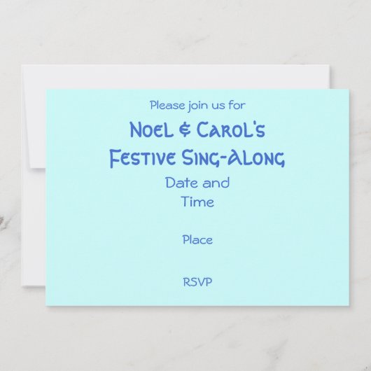 Winter Trees-uitnodiging Kaart (Achterkant)