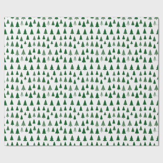 Winter Trees Wrapping Paper Cadeaupapier (Vlak)