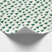 Winter Trees Wrapping Paper Cadeaupapier (Hoek)