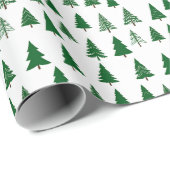 Winter Trees Wrapping Paper Cadeaupapier (Rol Hoek)