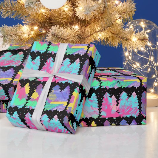 Winter Trees Wrapping Paper Cadeaupapier (Feestdagen)