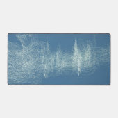 Winter Treescape Snowy Abstract Art Desk Area Mat (Voorkant)