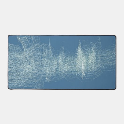 Winter Treescape Snowy Abstract Art Desk Area Mat (Voorkant)