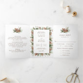 Winter Trifold bruiloft uitnodiging (Binnen)