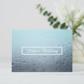 winter trouwdag kaart (Staand voorkant)