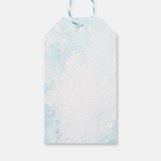 Winter Trouwherten bosrijke Favor Cadeau Label Cadeaulabel (Achterkant)