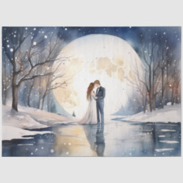 Winter Trouwpapier Tissuepapier