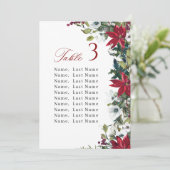 Winter Trouwtafel Aantal Zitplaatsen Grafiek Kaart (Staand voorkant)