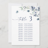 Winter Trouwtafel Aantal Zitplaatsen Grafiek Kaart (Voorkant)