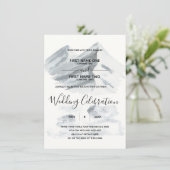 Winter-trouwuitnodiging Kaart (Staand voorkant)