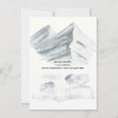 Winter-trouwuitnodiging Kaart (Achterkant)