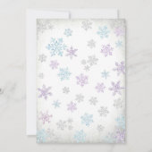 Winter Truck Baby Shower Uitnodiging (Achterkant)