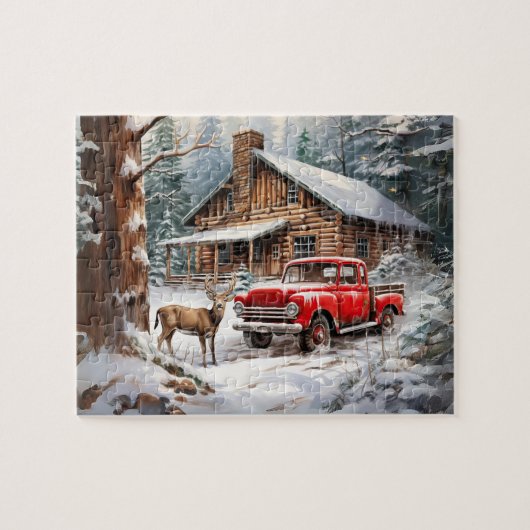 Winter  Truck Puzzel (Horizontaal)