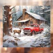 Winter  Truck Window Cling Raamsticker (Vel 2)