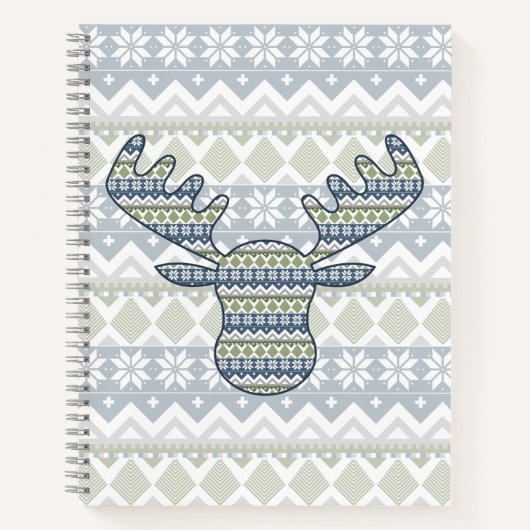 Winter Trui Spiraal Notebook Notitieboek (Voorkant)