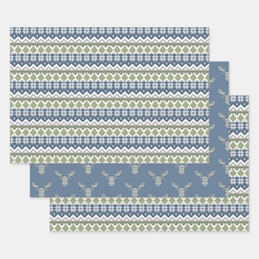 Winter trui wrapping papier set inpakpapier vel (Set)