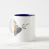 Winter Tubing Tweekleurige Koffiemok (Voorkant links)