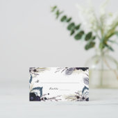 Winter Tuin Bruiloft Escort Place Card Plaatskaartje (Staand voorkant)