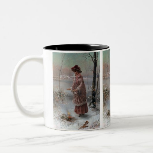 Winter Tweekleurige Koffiemok (Links)