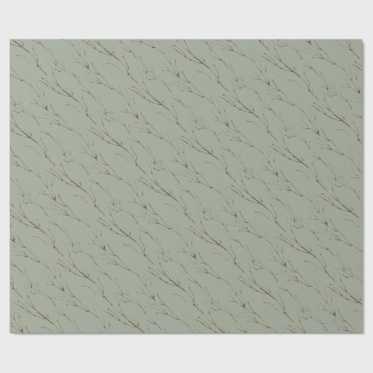 Winter Twigs Cadeaupapier (Vlak)