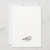 Winter Twins Verjaardagsfeestuitnodiging Kaart (Achterkant)