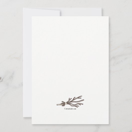 Winter Twins Verjaardagsfeestuitnodiging Kaart (Achterkant)